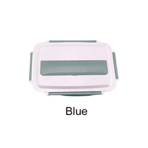 กล่องข้าวอุ่นไมโครเวฟได้ กล่องใส่อาหารพลาสติก มีถาดสแตนเลสด้านใน เก็บอุณหภูมิ ใส่น้ำร้อนอุ่นอาหารได้ พร้อมช่องใส่ช้อน ส้อม ตะเกียบ สะดวก พกพาง่าย