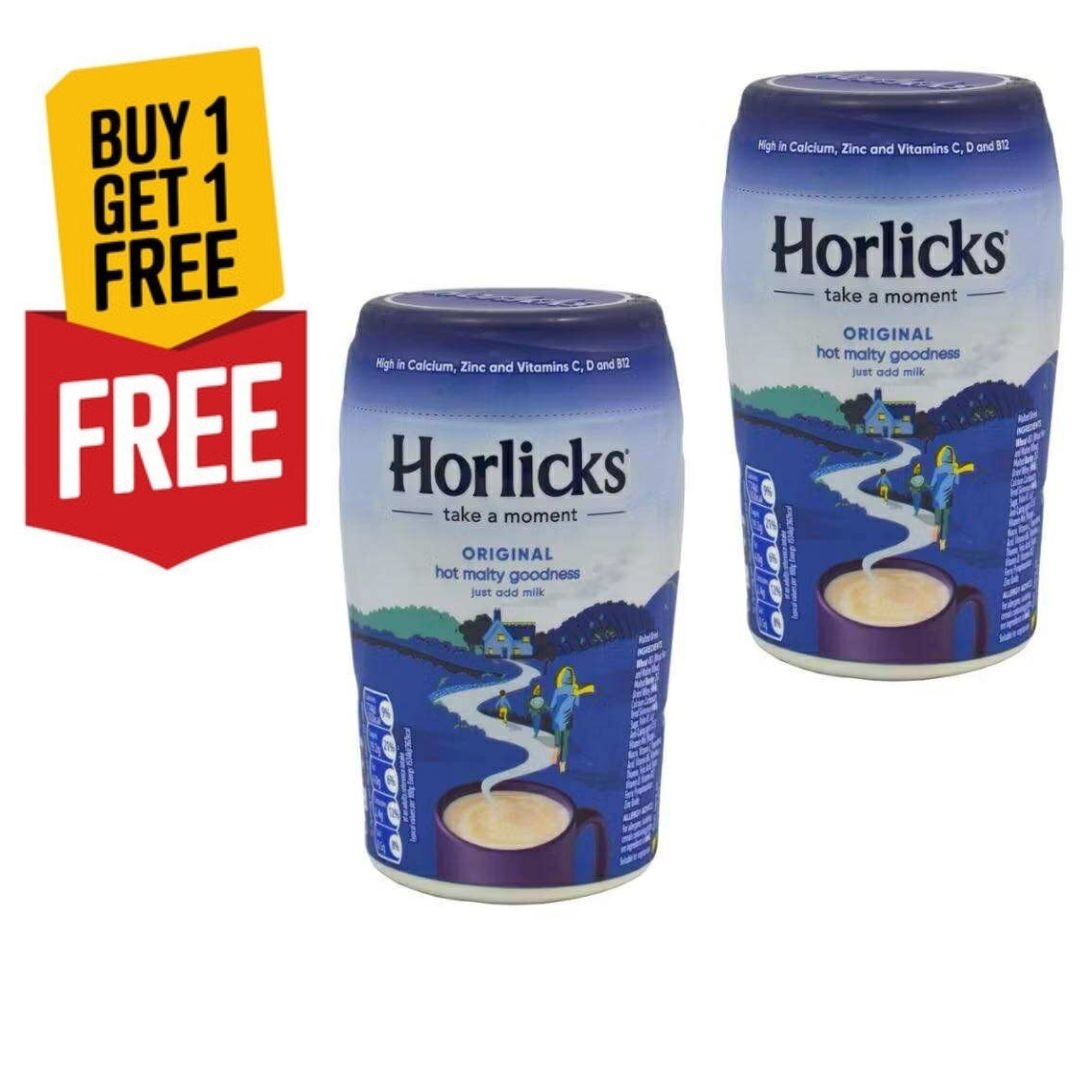 โปร 1 แถม 1 Horlicks Malted Milk UK 300g. ฮอร์ลิคส์ เครื่องดื่มมอลต์รสดั้งเดิม สินค้านำเข้าจากอังกฤษ