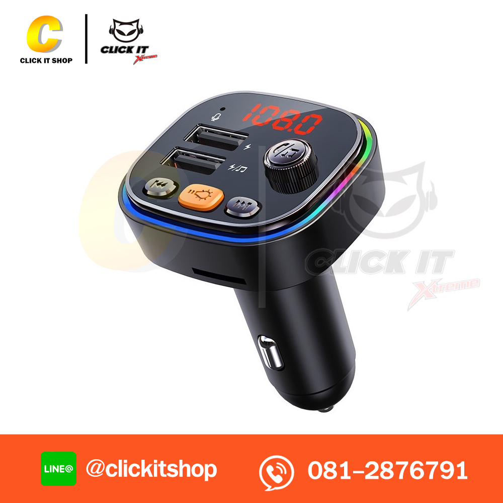 CAR CHARGER 2USB + BLUETOOTH D-POWER CFM-01
