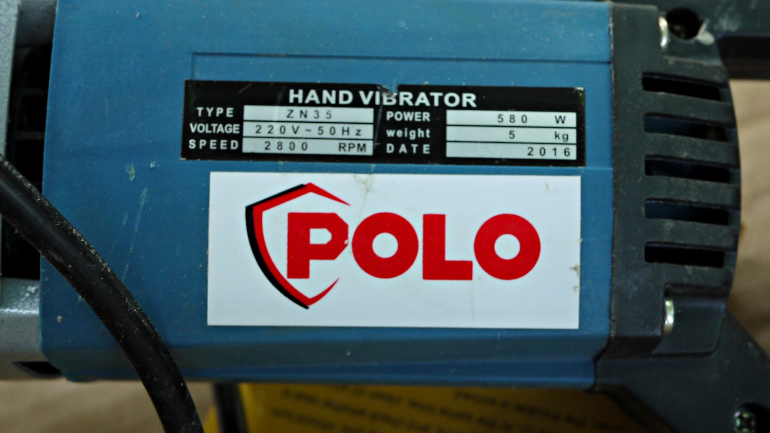 [มือสอง] เครื่องจี้ปูน Polo 580W สาย 28x1 M ของผมเอง