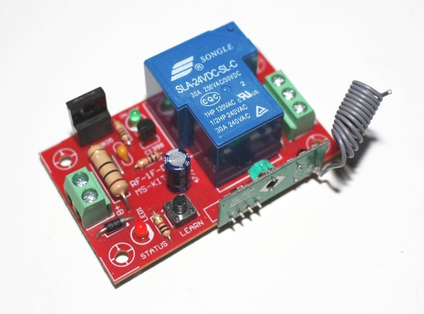 RF-1F รีโมทคอนโทรล 1 ช่อง ใช้ไฟ DC