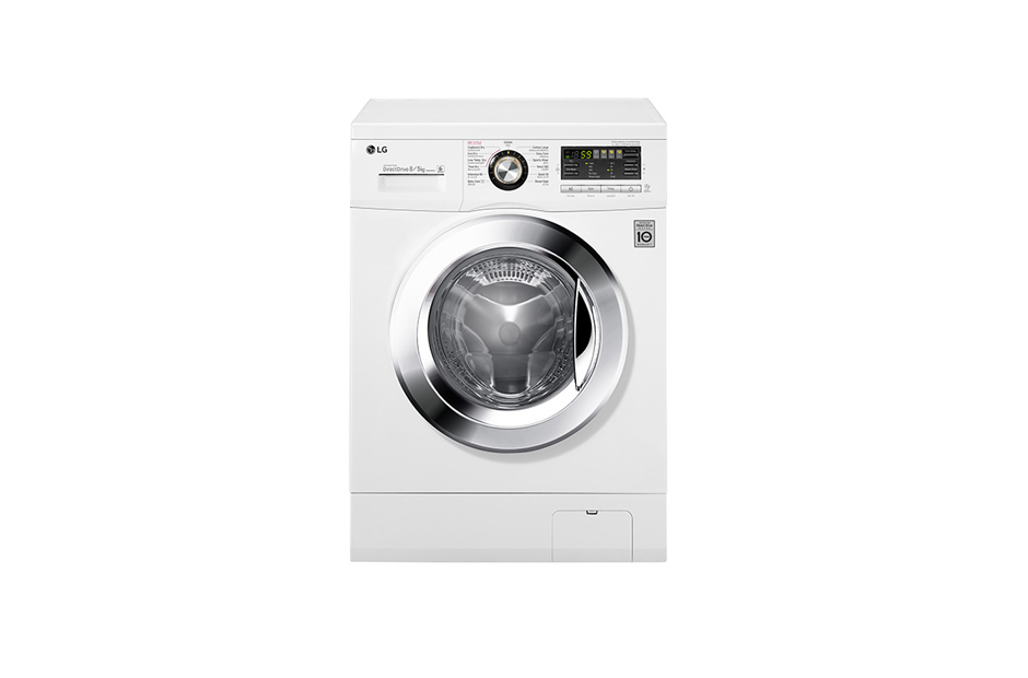 เครื่องซักผ้า LG ฝาหน้า รุ่น F1408DM2W1 (8กก.)