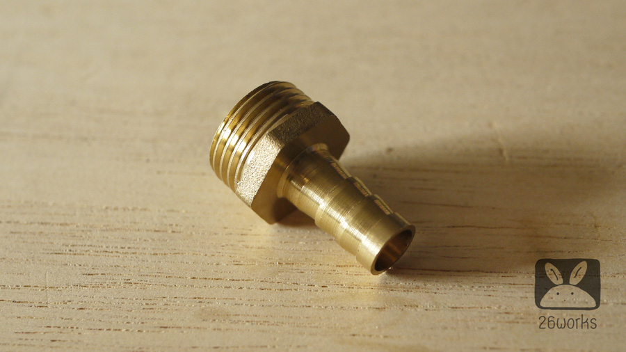 หางปลาไหล 10 mm เกลียวนอก 1/2 นิ้ว