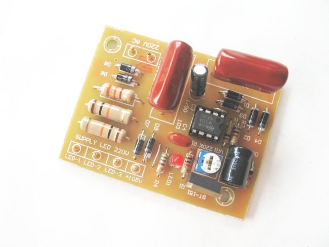 โครงงาน 3A (วงจรไฟกระพริบ 1 ช่อง ไม่ใช้หม้อแปลง)