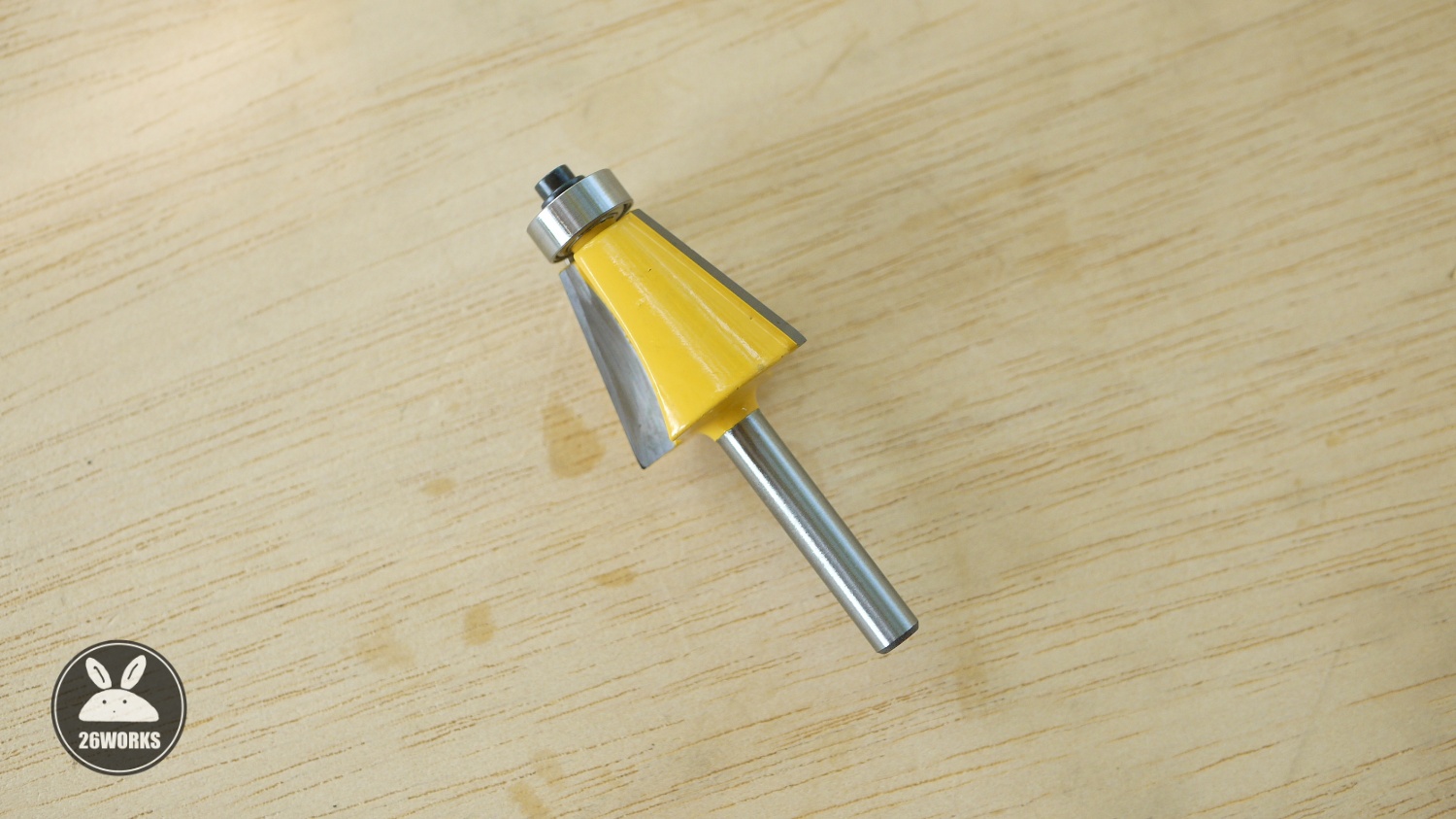 Trimmer bits ปาดมุม 15° ลูกปืนล่าง 4 หุน
