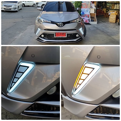 CH-R ไฟ DRL V4 พร้อมไฟเลี้่ยวในตัว