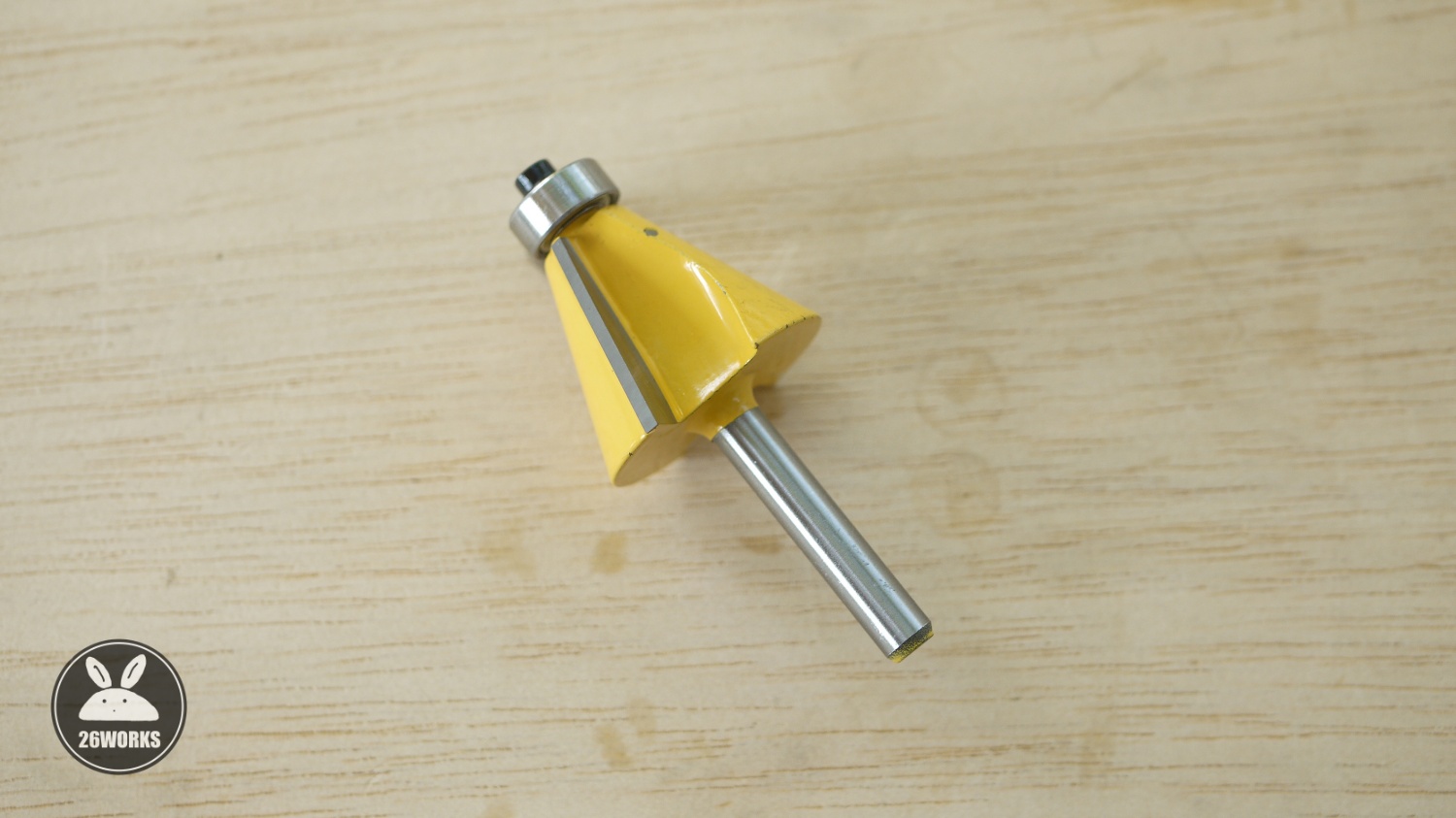 Trimmer bits ปาดมุม 22.5° ลูกปืนล่าง 4 หุน