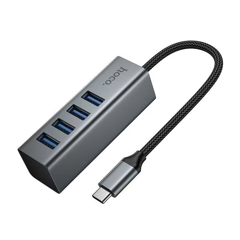 Hoco HB1C 4in1 USB Hub (Type-C to USB-A 3.0 x4) ฮับ USB Type-C ขยายพอร์ตได้ครบในตัวเดียว