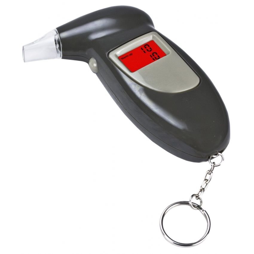 เครื่องตรวจวัดแอลกอฮอล์ด้วยตัวเอง Alcohol Tester สีดำ