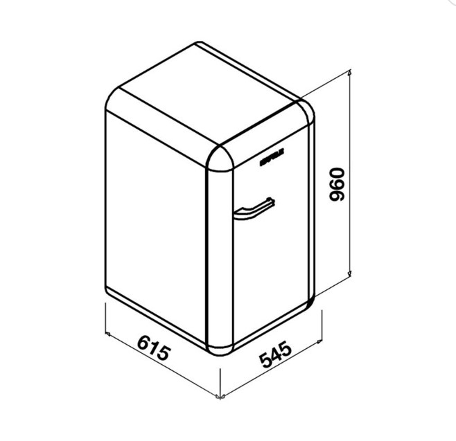 ตู้เย็น 1 ประตู HAFELE รุ่น สีครีม
