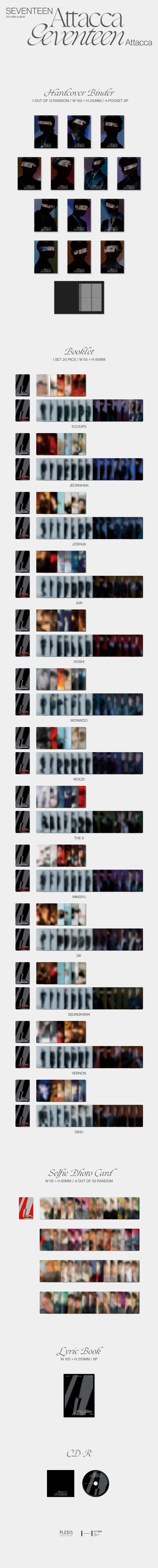 [Pre] Seventeen : 9th Mini Album - Attacca (Carat Ver.) (Random Ver.)