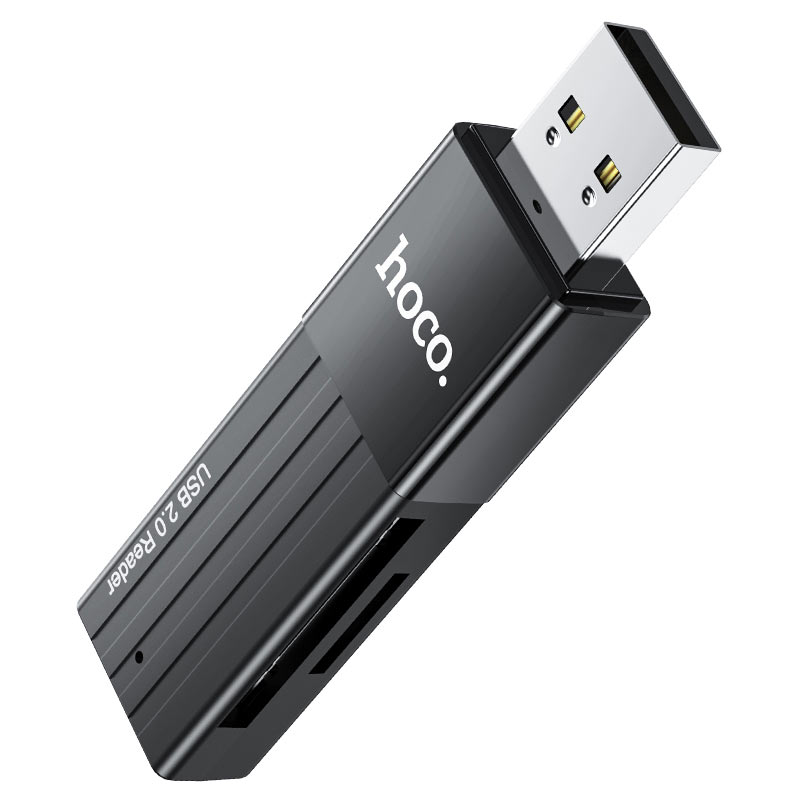 Hoco HB20 Mindful 2in1 Card Reader Support 2TB การ์ดรีดเดอร์ ใช้สำหรับ SD / TF
