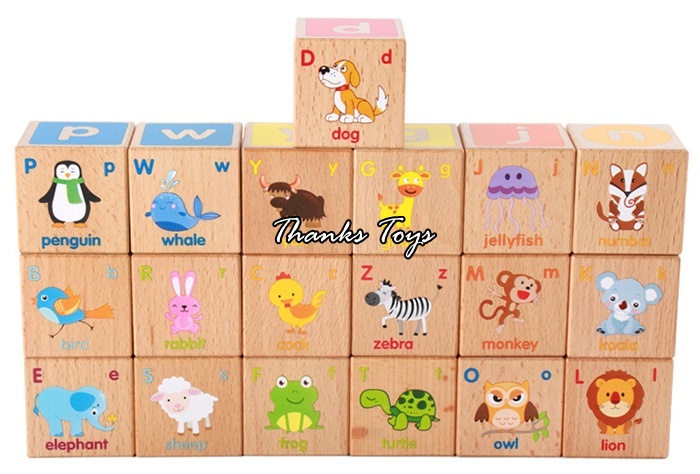 บล็อกไม้ ABC จำนวน 26 ชิ้น