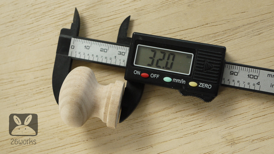 มือจับไม้ หัวกลม