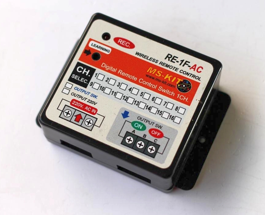 RF-1D รีโมทสวิตช์ 1 ช่อง ใช้ไฟ AC 220V