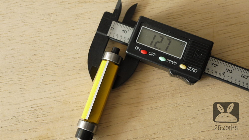 Trimmer bits ลูกปืนบน-ล่าง คม 4 หุน x 38 mm