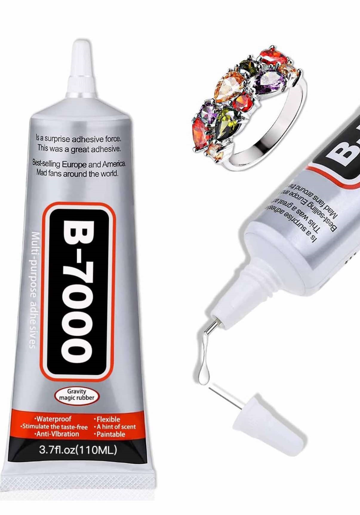 กาวอเนกประสงค์ สีใส B7000 110ML. กันน้ำ ใช้สำหรับ ติดขอบจอมือถือ กาวติดหน้าจอทัสกรีน เครื่องประดับ