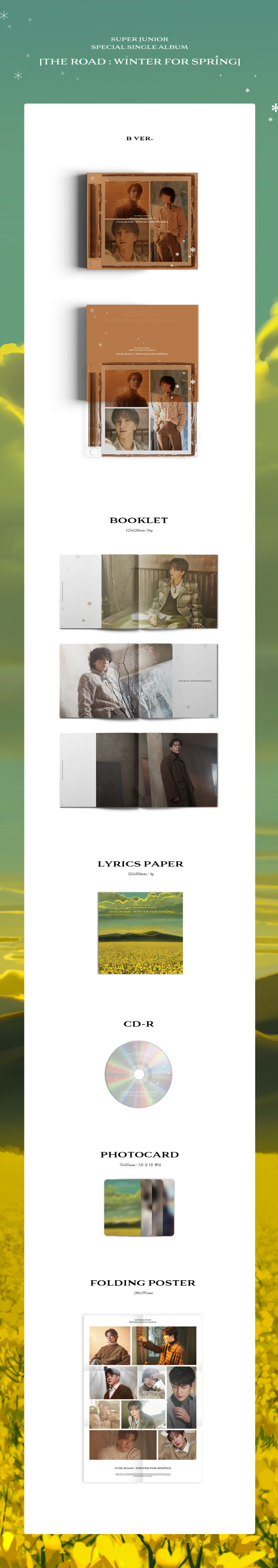 [Pre] Super Junior : Special Single Album - The Road : Winter for Spring (B Ver.)