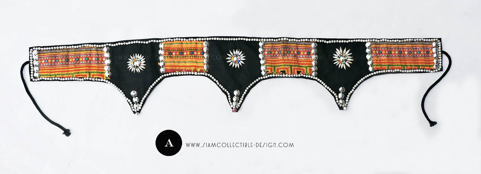 เข็มขัด คาดเอวผ้าชาวเขา TB001 A / Handmade Belt from Hill Tribe TB001 A