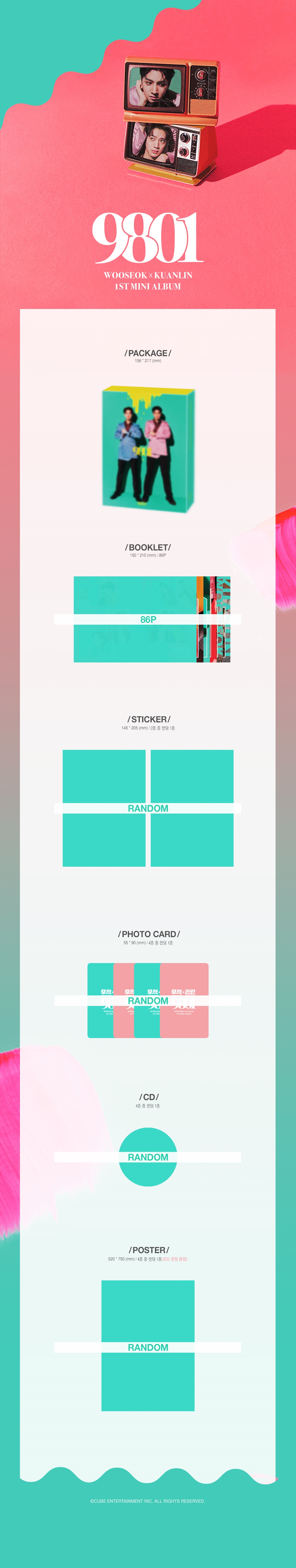 [Pre] WOOSEOK X KUANKIN : 1st Mini Album - 9801