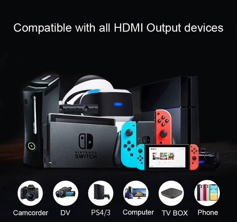 MINI Video Capture Card USB 2.0 HDMI Video Capture บันทึกกล่อง FR PS4 เกม DVD กล้องวิดีโอ HD บันทึกกล้องที่ถ่ายทอดสด