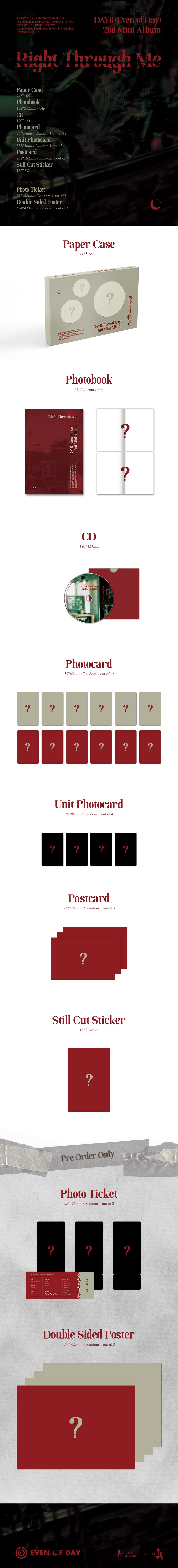 [Pre] EVEN OF DAY : 2nd Mini Album - Right Through Me