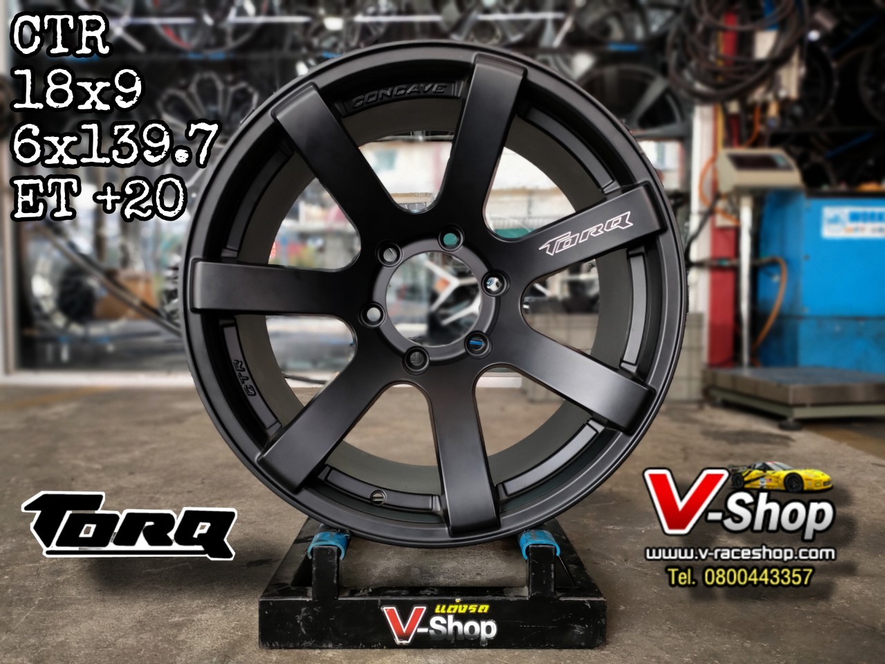 ล้อ APP CTR ขอบ 18x9.0 6x139.7 ET+20 สีดำด้าน *ราคาต่อวง
