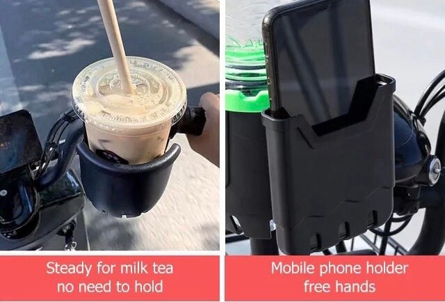 2in1 ที่ใส่ขวดน้ำ ที่วางแก้วน้ำสำหรับติดจักรยานและมอเตอร์ไซด์ หรือรถเข็นเด็ก
