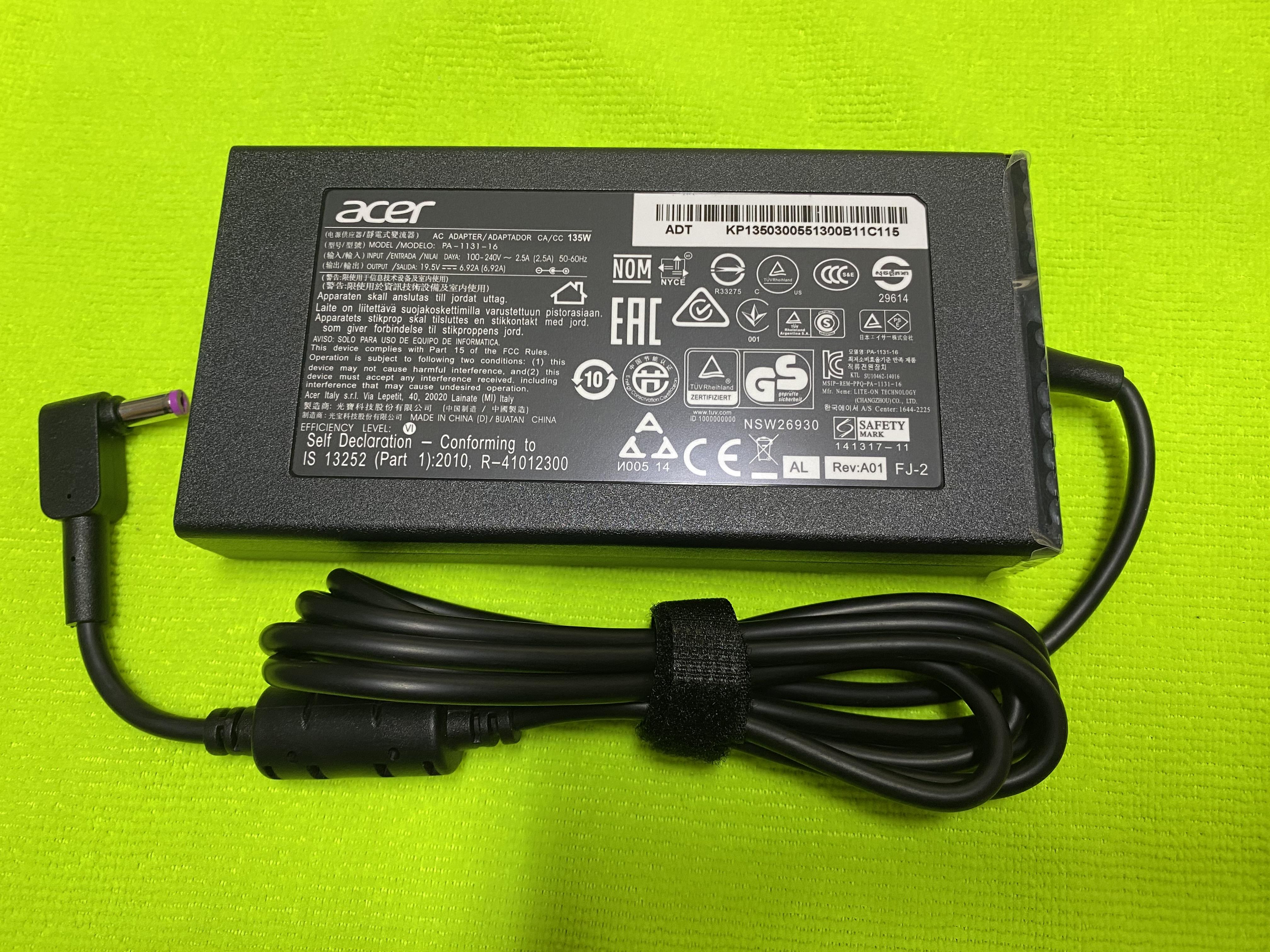 ขาย Adapter acer 19.5v6.92A (5.5*1.7) ตรงรุ่น