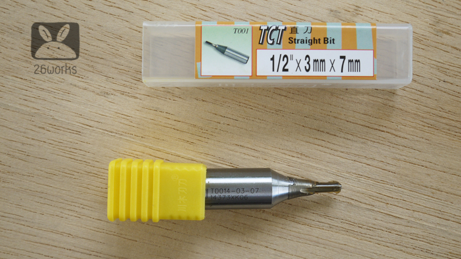 Router Bits ตรง 3x7 mm รุ่นประหยัด
