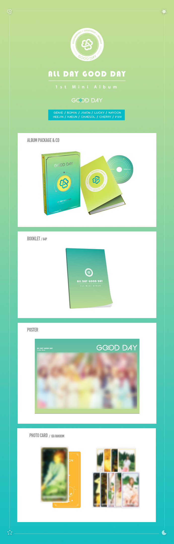 [Pre] GOOD DAY : 1st Mini Album - ALL DAY GOOD DAY