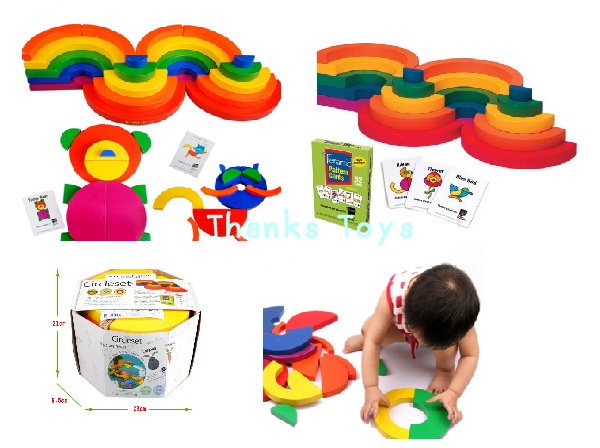 บล็อกไม้ Circle Set