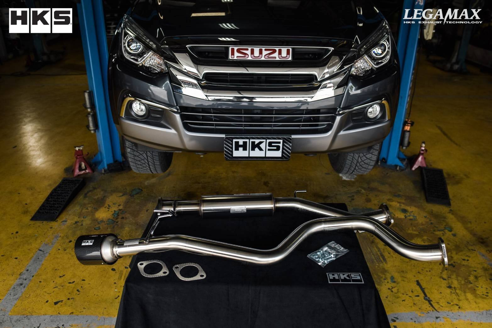 ท่อ HKS Mu-x ปลายคาร์บอน (ค่าส่งสินค้าเก็บปลายทาง)