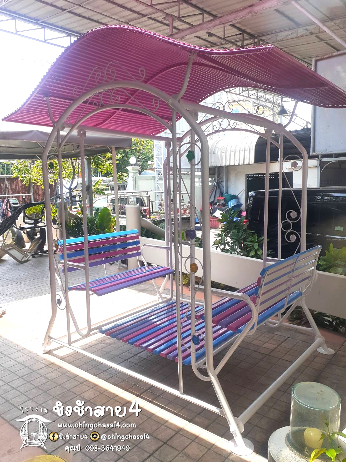 ชิงช้าใหญ่มีหลังคา (แบบเหลี่ยม)