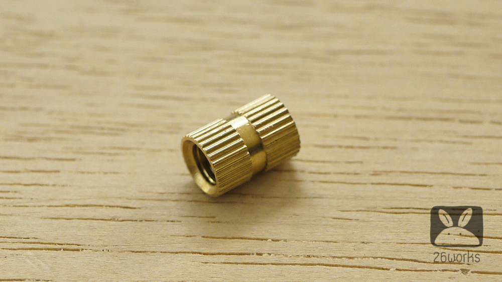พุกตัวเมียทองเหลือง M6x12 mm แบบตัน