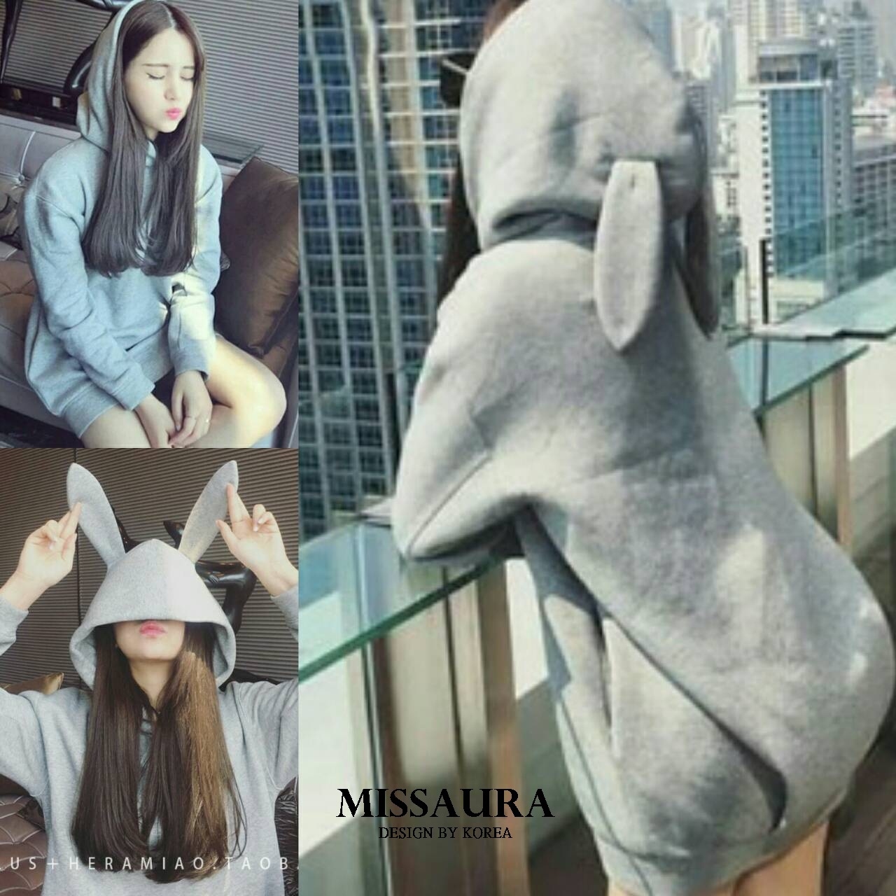 เสื้อผ้าเกาหลี พร้อมส่ง เสื้อหูกระต่าย