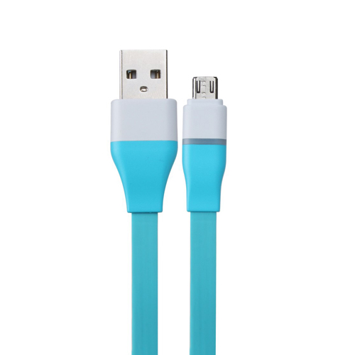 สายชาร์จแอนดรอยด์ และถ่ายข้อมูล ตัดไฟอัตโนมัติเมื่อชาร์จไฟเต็ม ยี่ห้อ Powermax รุ่น U301 - สีฟ้า