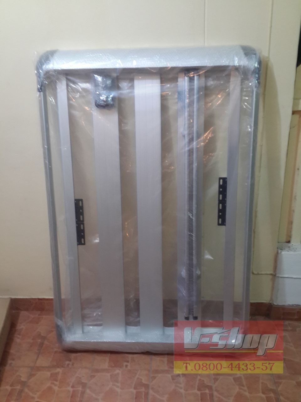 isuzu mu-x แร็คหลังคา+พร้อมขา (ตรงรุ่น สีอลูมิเนี่ยม)