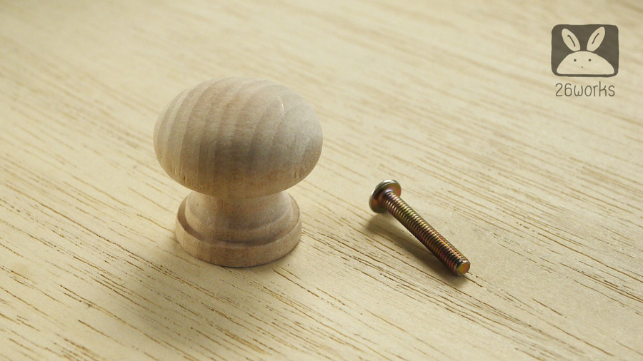 มือจับไม้ หัวกลม