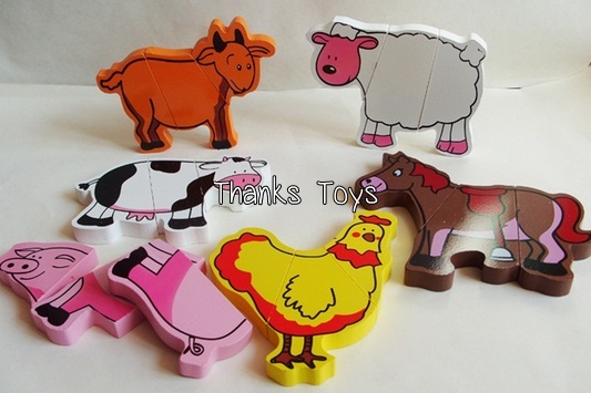 จิ๊กซอว์ฟาร์มสัตว์แม่เหล็ก