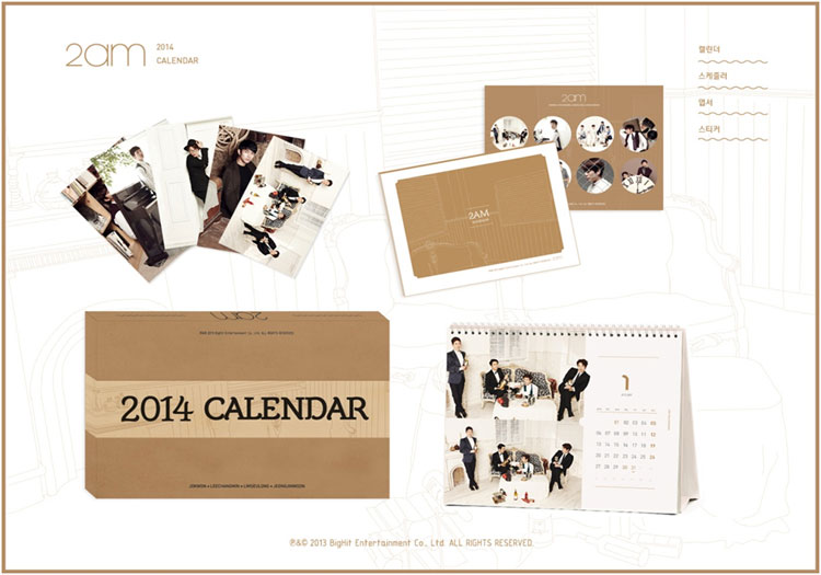 [Pre] 2AM : 2014 Season Greeting [Calendar_Table +Scheduler +Postcard +Sticker]