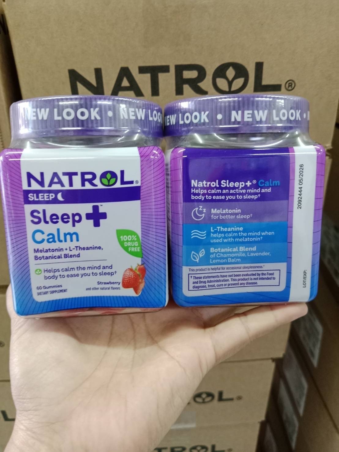 วิตามินลดความเครียด หลับสนิท Natrol Relaxia Sleep Calm 60 เม็ด