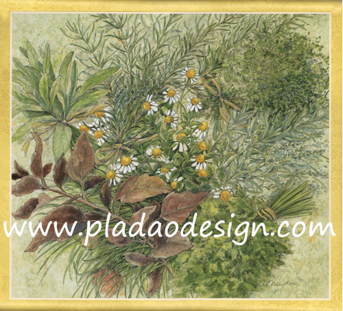 กระดาษสาพิมพ์ลาย สำหรับทำงาน เดคูพาจ Decoupage แนวภาำพ ภาพวาด ปลูกต้นไม้ สไตล์ป่า เขียวขจีและร่มรื่น (ปลาดาวดีไซน์)