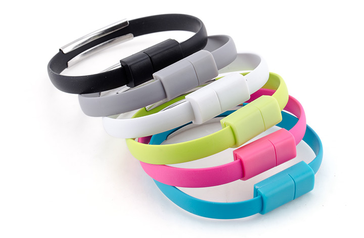 สายชาร์จไอโฟน แอนดรอยด์ แบบดีไซน์สายรัดข้อมือ