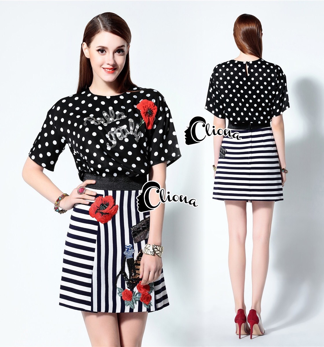 พร้อมส่ง Set เสื้อผ้าลื่นทรงโคล่ง ใส่สบาย