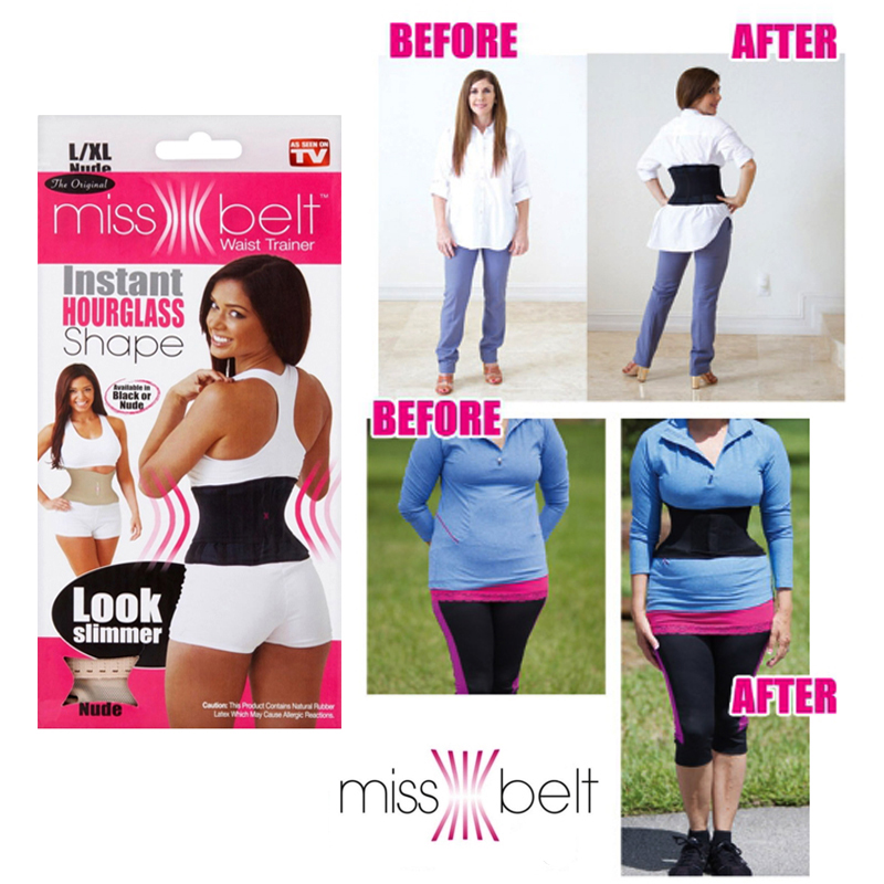 เข็มขัดนาฬิกาทราย แบบสายรัดเอว กระชับสัดส่วน ให้เอวเล็กลง Genie Hourglass Miss Belt Waist Shaper