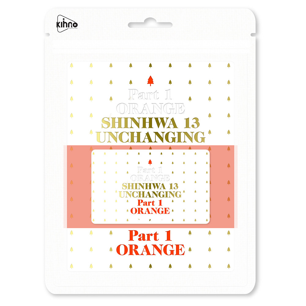 [Pre] Shinhwa : 13th Album - UNCHANGING PART1 'Orange' (Kihno Card Ver.) +Poster