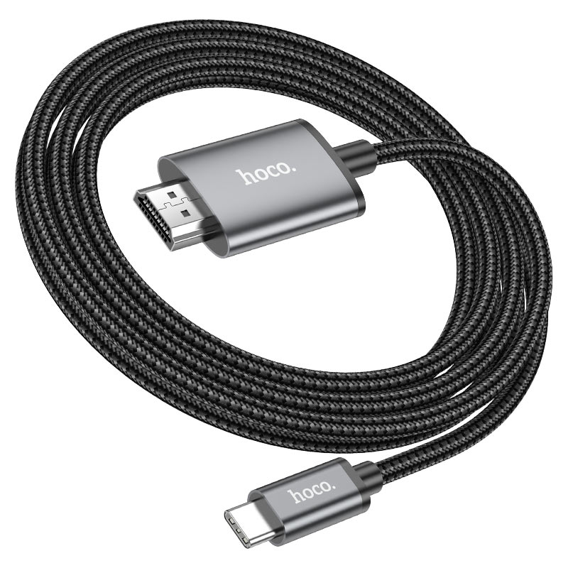 Hoco UA27 สายแปลงสัญญาณ 4K Cable Type-C to HDTV ต่อภาพขึ้นจอ สายยาว 2M.