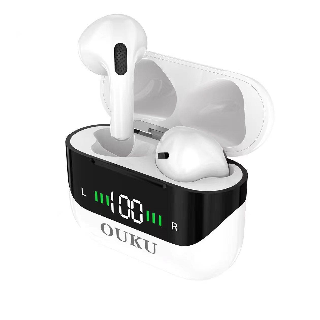 OUKU UK23 หูฟังบลูทูธTWS Ver.5.3 หูฟังไร้สาย คุณภาพเสียงชัด เชื่อมต่อง่าย หน้าจอดิจิตอล