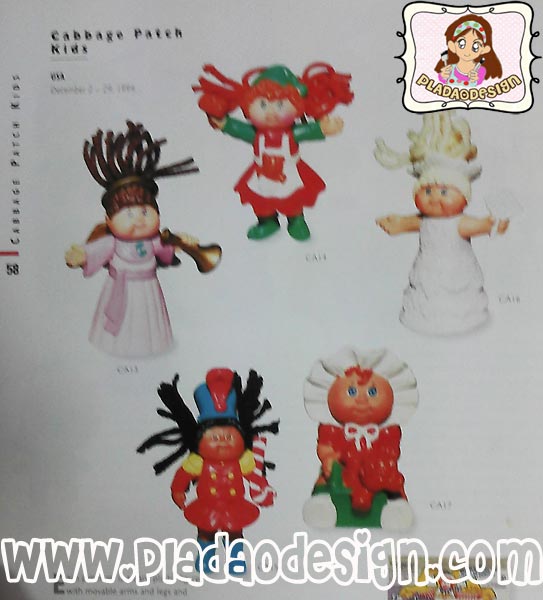 1994 McDonald's แมคโดนัลด์ ของเล่น ของสะสม Happy Meal Cabbage Patch Kids : Mimi Kristina นอกแพ็คค่ะ